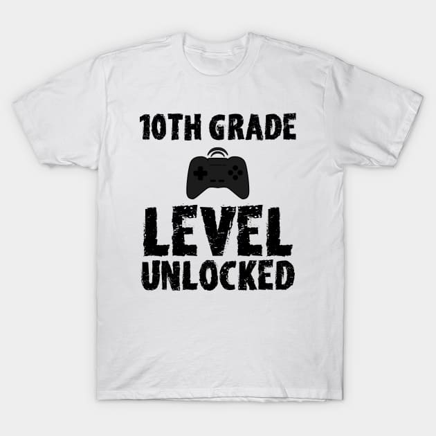 10th Grade Level Unlocked T-Shirt by mareescatharsis